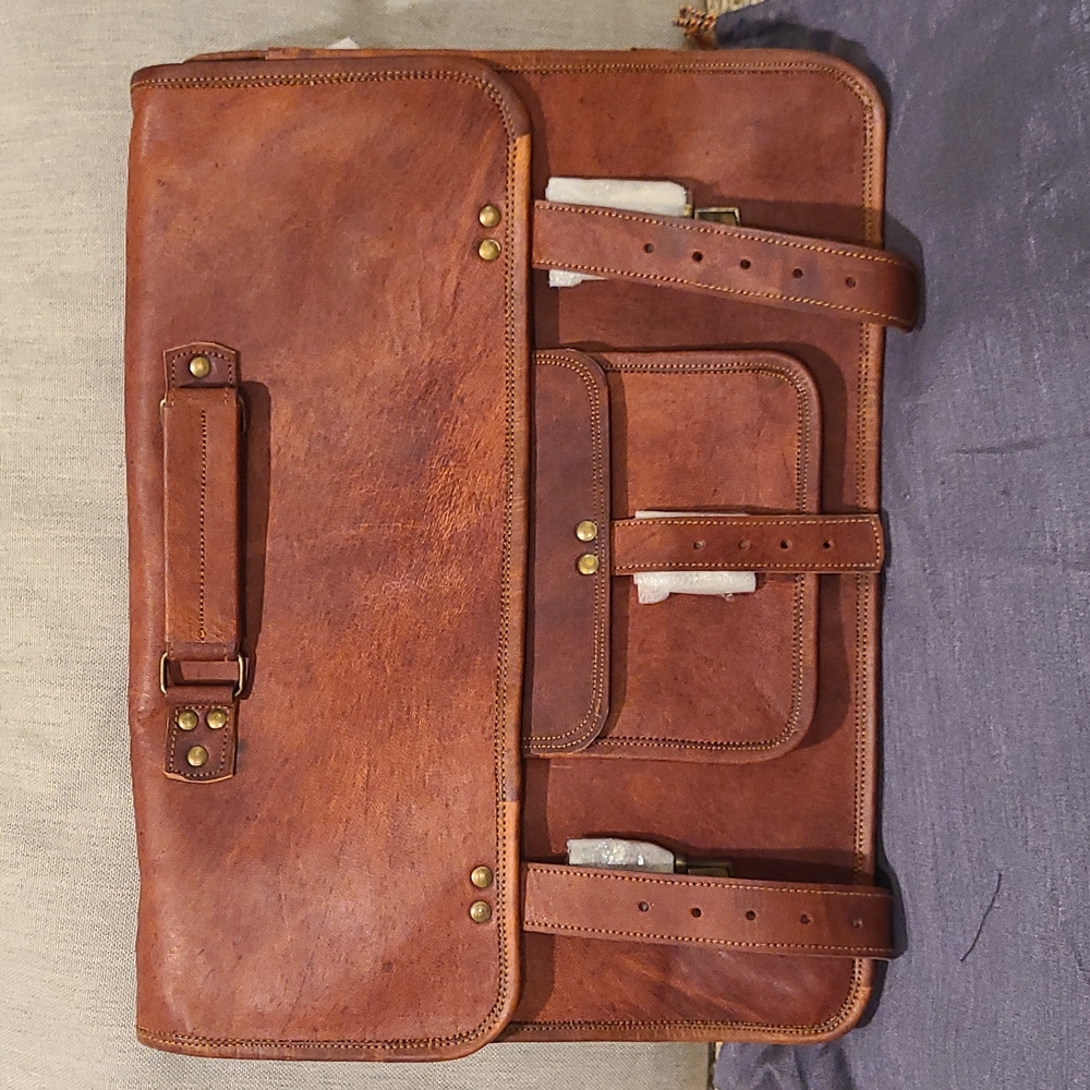 Leather Messenger Bag